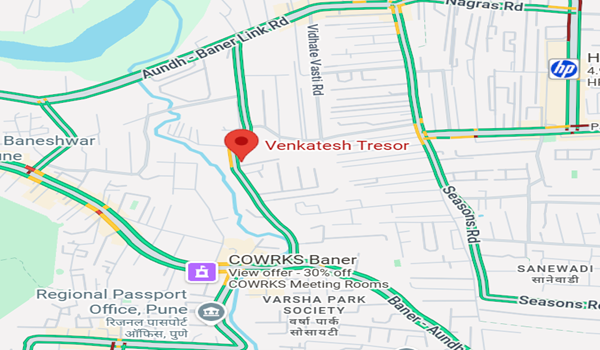 Venkatesh Tresor Location Map - Baner, West Pune